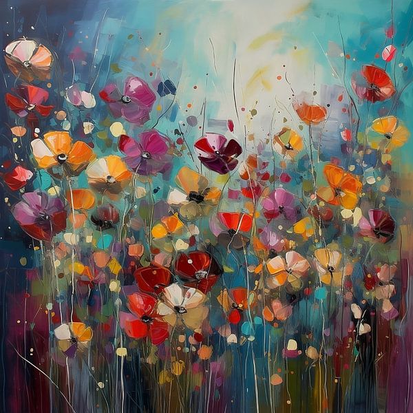Abstracte Botanische Dans van TheArtfulGallery