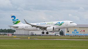 Passagierflugzeug vom Typ Airbus A320neo der Sky Angkor Airlines.