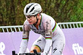 Lotte Kopecky Weltmeisterin Fresco im Regen von FreddyFinn