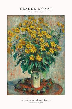 Claude Monet - Jeruzalem Artisjok Bloemen van Old Masters