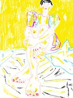 La fille à la robe jaune