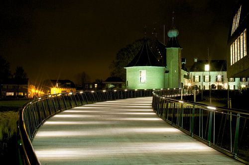 Schloss Coevorden bei Nacht