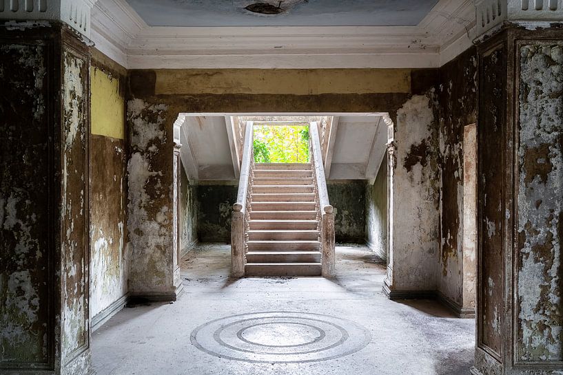 Abandoned Concrete Staircase. by Roman Robroek - Photos of Abandoned Buildings