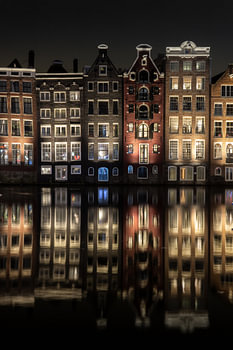 Les maisons du canal à Amsterdam