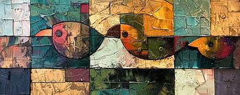 Modern Birds Painting