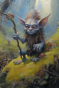 Der freundliche Troll im großen Wald