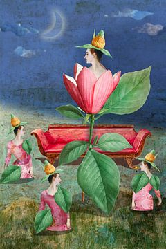 Le magnolia et ses filles sur christine b-b müller