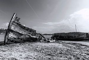 Scheepswrak Saint Malo - Bretagne (Frankrijk) van Marcel Kerdijk