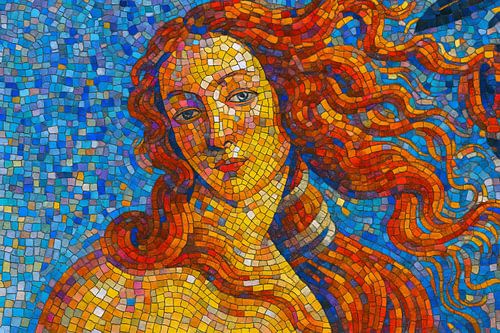 De geboorte van Venus schilderij