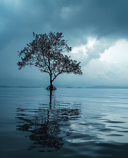 Paysage côtier par fernlichtsicht