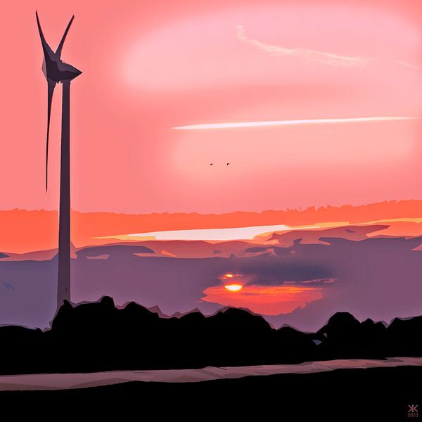 Windmolen by Karin Keesmaat Kijk-Kunst