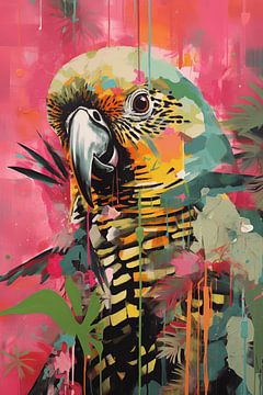 Perroquet dans la jungle sur Uncoloredx12
