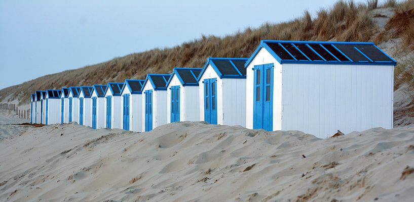 Strandhuisjes op Texel van Ronald Timmer