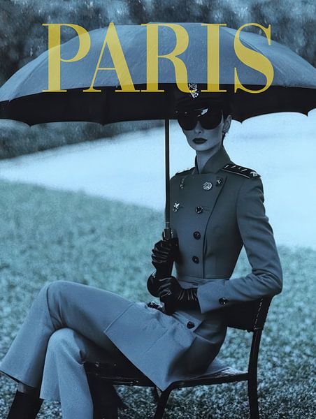 Supermodel der 1950er Jahre in Paris von Franka Poulain