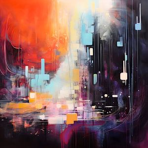 Vie nocturne abstraite