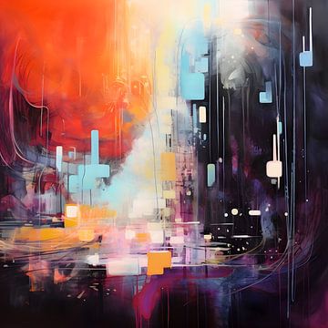 Abstract Nightlife by PixelMint.