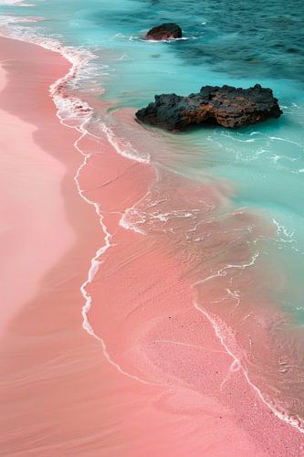 Roze zandstrand