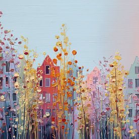 Pastel City in Bloom by Bianca ter Riet