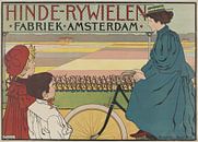 Hinde-Fahrradfabrik Amsterdam, Johann Georg van Caspel von Vintage Afbeeldingen Miniaturansicht