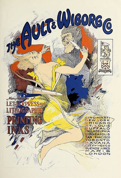 Jules Chéret - Ault and Wiborg, Ad. 087 (1890-1913) von Peter Balan