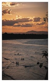 Sonnenuntergang an der Mauer von Amelie