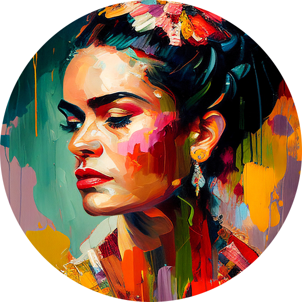 Modern portret van Frida van Roger VDB