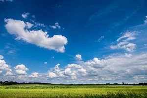 Landschaften und Wolkenlandschaften über Drente
