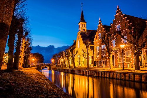 Sloten in Friesland 's avonds