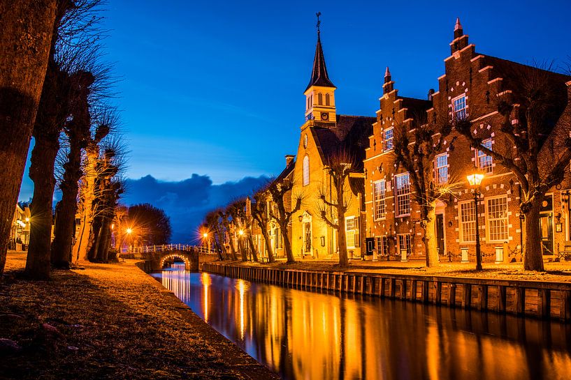 Sloten in Friesland 's avonds van Herman Coumans