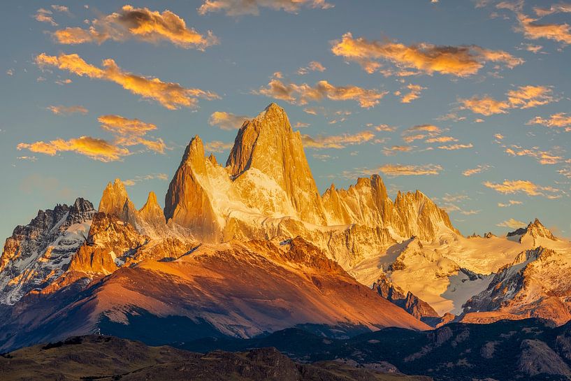 Sonnenaufgang am Fitz Roy, Patagonien von Dieter Meyrl
