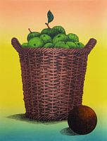 Panier avec pommes