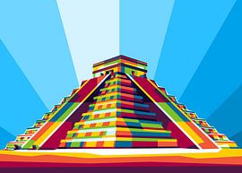 Chichen Itza in WPAP Illustration by Lintang Wicaksono