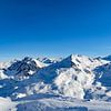 Vue panoramique des Alpes françaises en hiver sur Sjoerd van der Wal Photographie