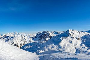 Vue panoramique des Alpes françaises en hiver sur Sjoerd van der Wal Photographie