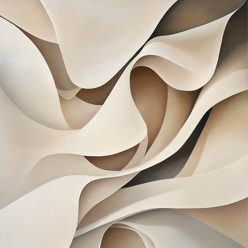 Fleur éthérée dans des tons doux de blanc et de beige