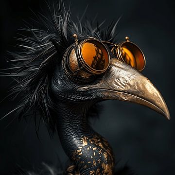 Ludicrous bird portrait by Karina Brouwer