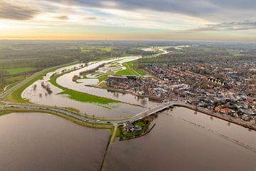 Vecht river high water level flooding at Dalfsen by Sjoerd van der Wal Photography