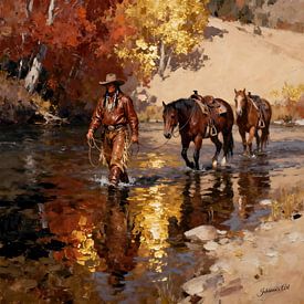 Creek of Falling Color sur Johannas Art Creations