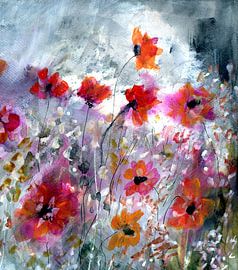 Charmant - Mohnblumen von Claudia Gründler