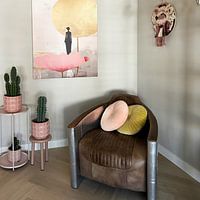 Photo de nos clients: Japandi, Nénuphar rose et or par Caroline Guerain, sur toile