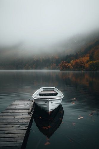 Autumn atmosphere at the lake