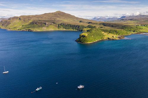 Portree Hafen von Schottland Isle of Sky