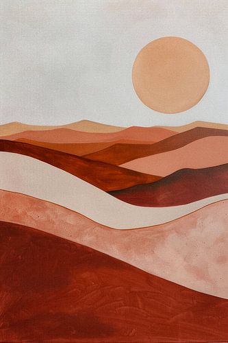 Zonsondergang in de Woestijn