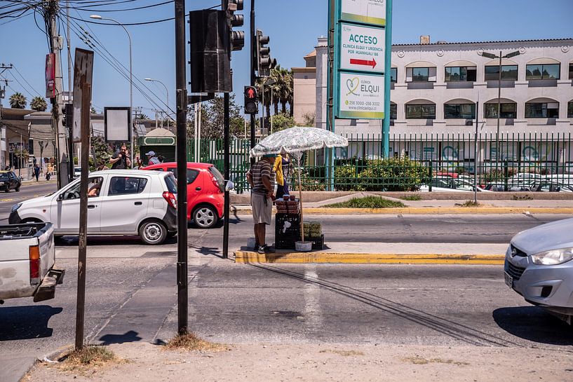 roadside fruit seller by Thomas Riess