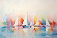Segelboote abstrakt