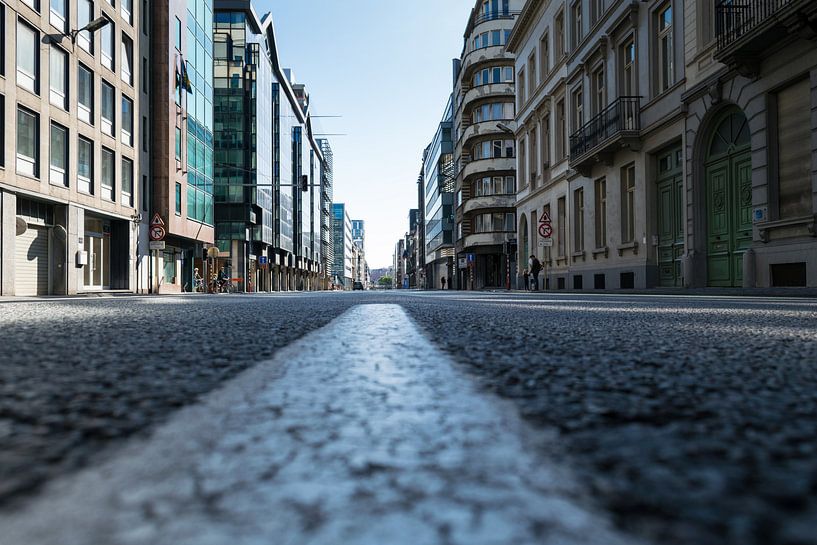 Belliardstraat leeg von Wouter Pinkhof