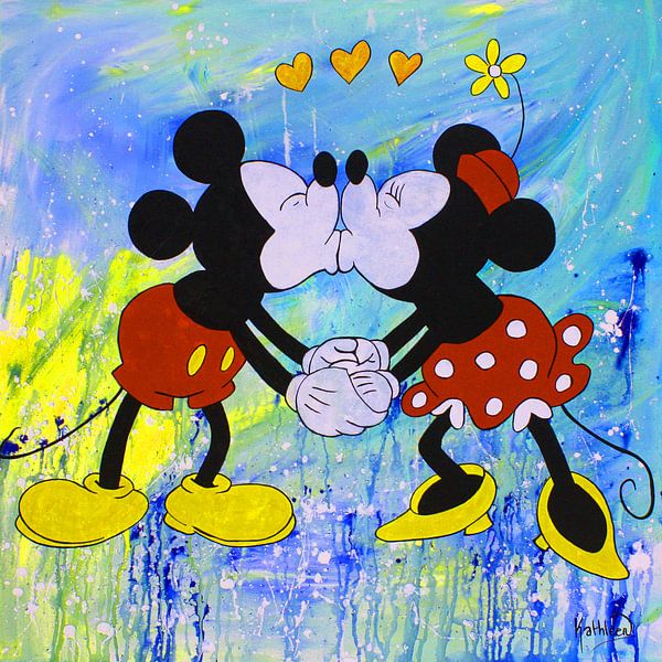 Mickey und Minnie Maus von Kathleen Artist Fine Art