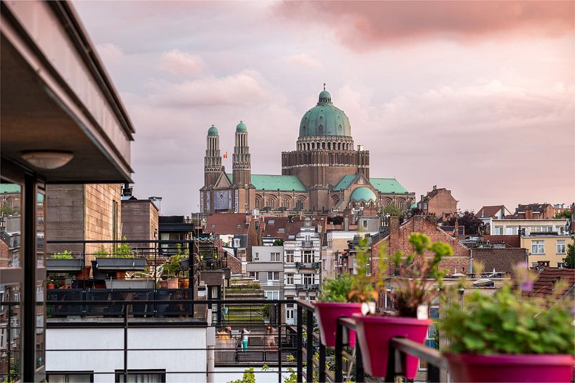 Colourful summer evening in Brussels by Werner Lerooy