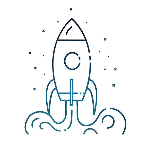 rocket by Poster Art Shop