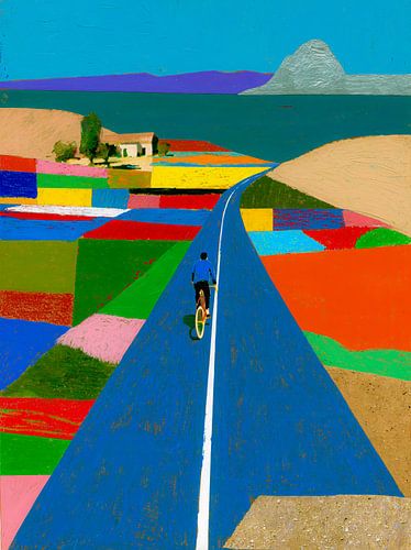 Un voyage haut en couleur à travers un paysage abstrait